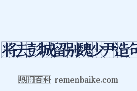 将去彭城留别魏少尹造句是什么意思的图片